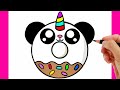 Como dibujar una rosquilla kawaii