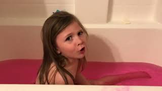 Ruby’s bath time singing 2-16-19
