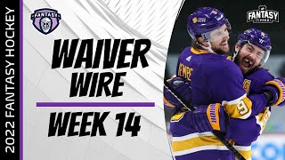 2021-22 Fantasy Hockey - Week 14 Top Waiver Wire Players to Add - Fantasy Hockey Advice