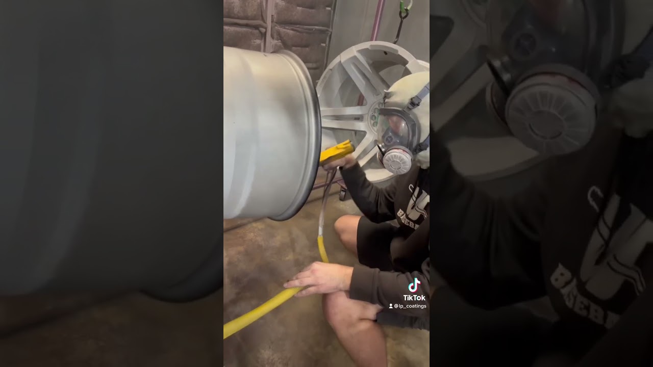 Powder coating wheel process