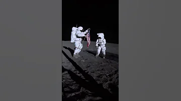 Som ET 45 Moon Apollo 14 U S Flag On The Moon Shorts 