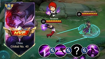 IORI CHOU ABUSING THIS NEW BROKEN ONE SHOT COMBO TRICK AGAINST META HEROES IN SOLO RANK 🔥🔥