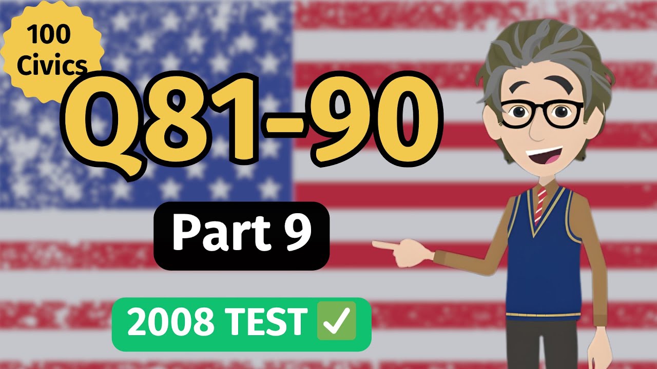 100 вопросов по обществознанию для получения гражданства США 2025 года — Анимированная практика с...