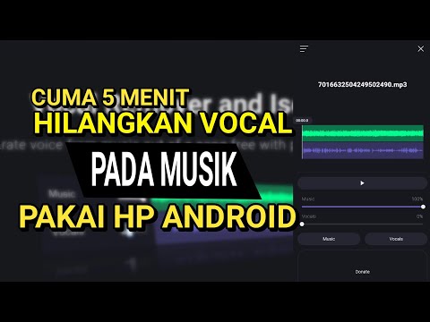 Video: Cara Memisahkan Vokal Dari Muzik