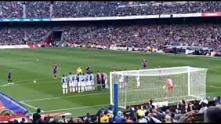 Free kick goal by messi vs espanyol laliga30/03/19