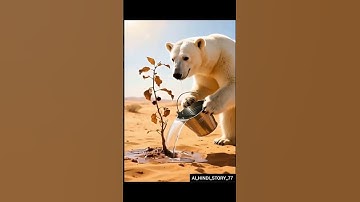 “Bear saved jamun tree from drying by watering it 😭 #ai​ #tree​ #save​ #bear​”