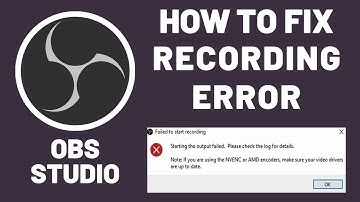 How to fix OBS failed to start recording or streaming // Asus r7 360 \\