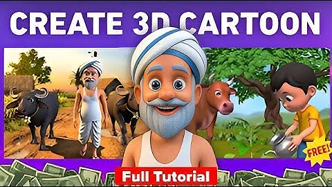 How to Create Viral 3D Cartoon Videos 🎬 for Kids 👦 using FREE AI Tools 🤖 ｜ Step by Step Tut