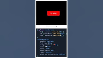 🔥 Moving Button Animation | CSS Keyframes Magic! 🚀 #Shorts