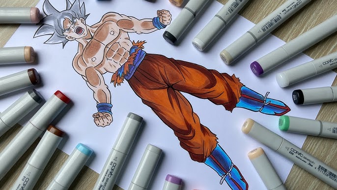 Como desenhar o Goku super Sayanjin BLUE! #comodesenhargoku #comodesen