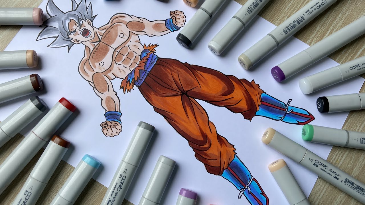 Como desenhar o Goku Instinto Superior?