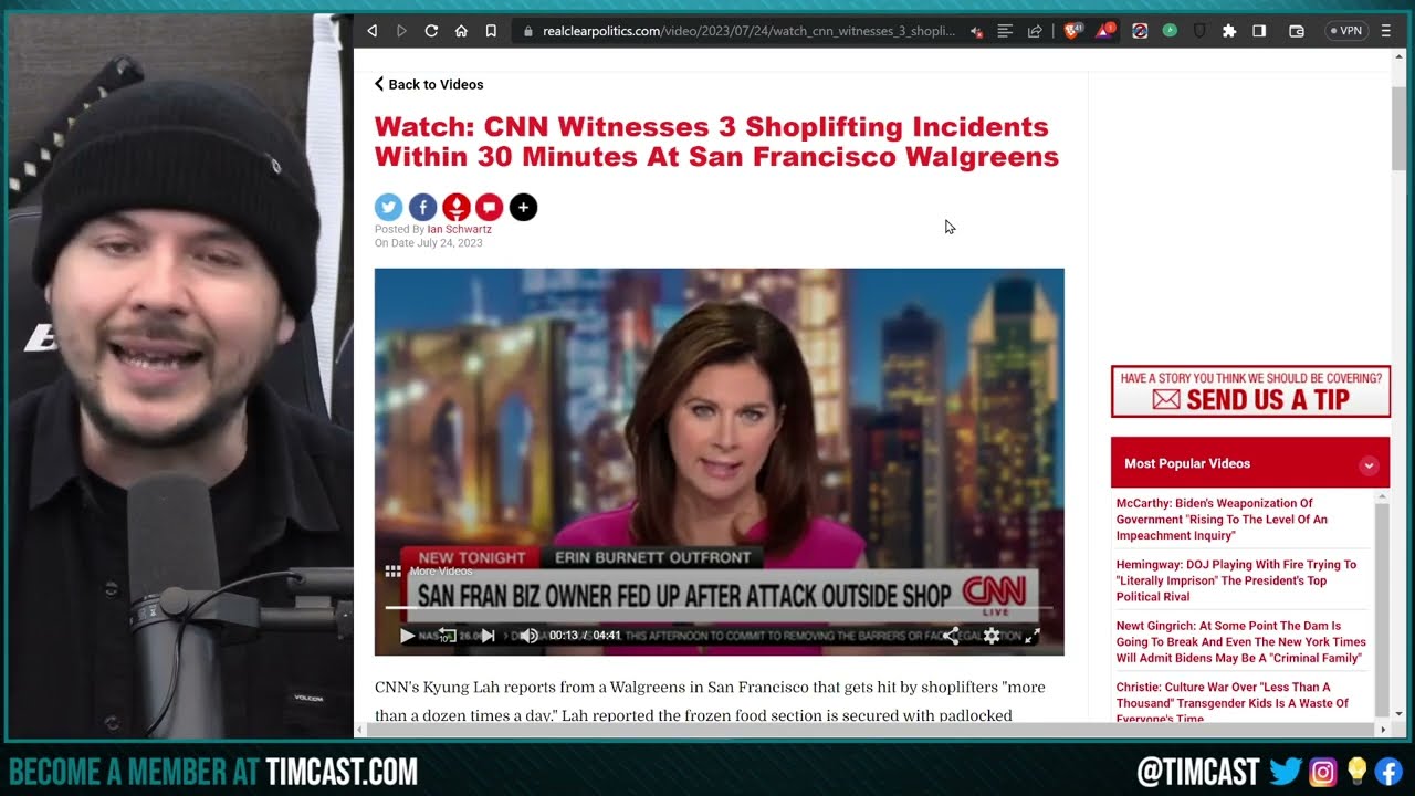 CNN SHOCKED After Walgreens Gets Shoplifted 3 TIMES While They Film As Democrat Cities IMPLODE