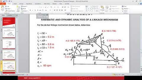 A Six Bar Linkage MechanismConverted