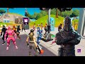 Turning into black knight in party royale and doing floss emote