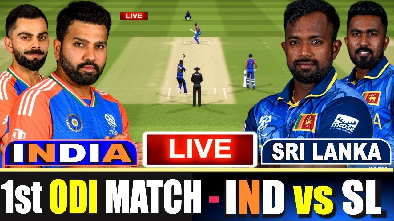 Innocent Akash Ranjan is live.... INDIA v/s SRILANKA 1ST ODI 2024 LIVE ...