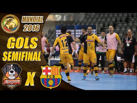 Gols Magnus Futsal 3(3)x(1)3 Barcelona-Semi Final Copa Intercontinental de Futsal 2016 (28/06/2016)