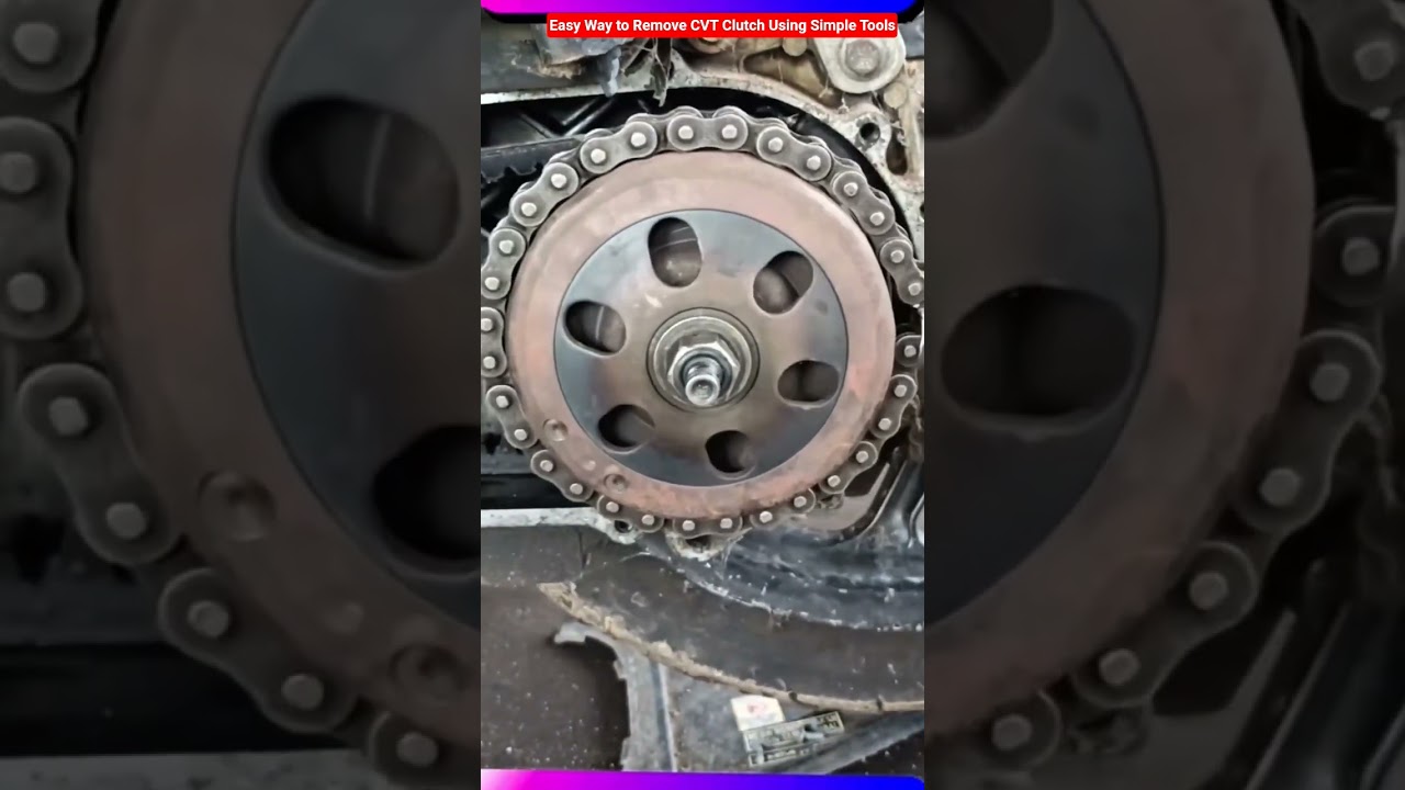 Easy Way to Remove CVT Clutch Using Simple Tools #shorts #mechanic #automobile