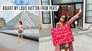 Bought a luxury bag from the biggest Louis Vuitton boutique in Paris | Visited Louvre| vlog