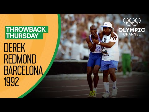 Derek Redmond&#039;s inspirational 400m Race at Barcelona 1992 | Throwback Thursday