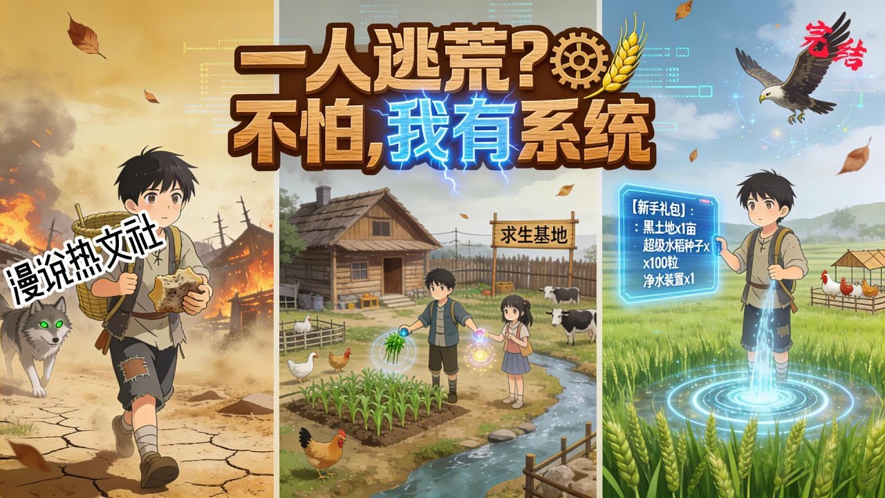 完结《一人逃荒？不怕，我有系统》 穿越成为炮灰都算不上的路人，好消息是不用参与原文狗血，坏消息是一来就逃荒。 手握签到系统，又有一身实力，那当然是一个人走呀。 