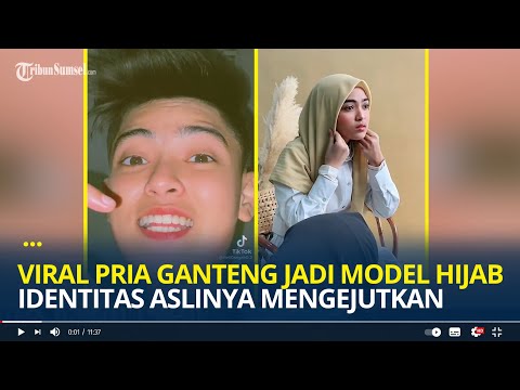 Viral, Pria Ganteng Jadi Model Hijab, Identitas Aslinya Mengejutkan