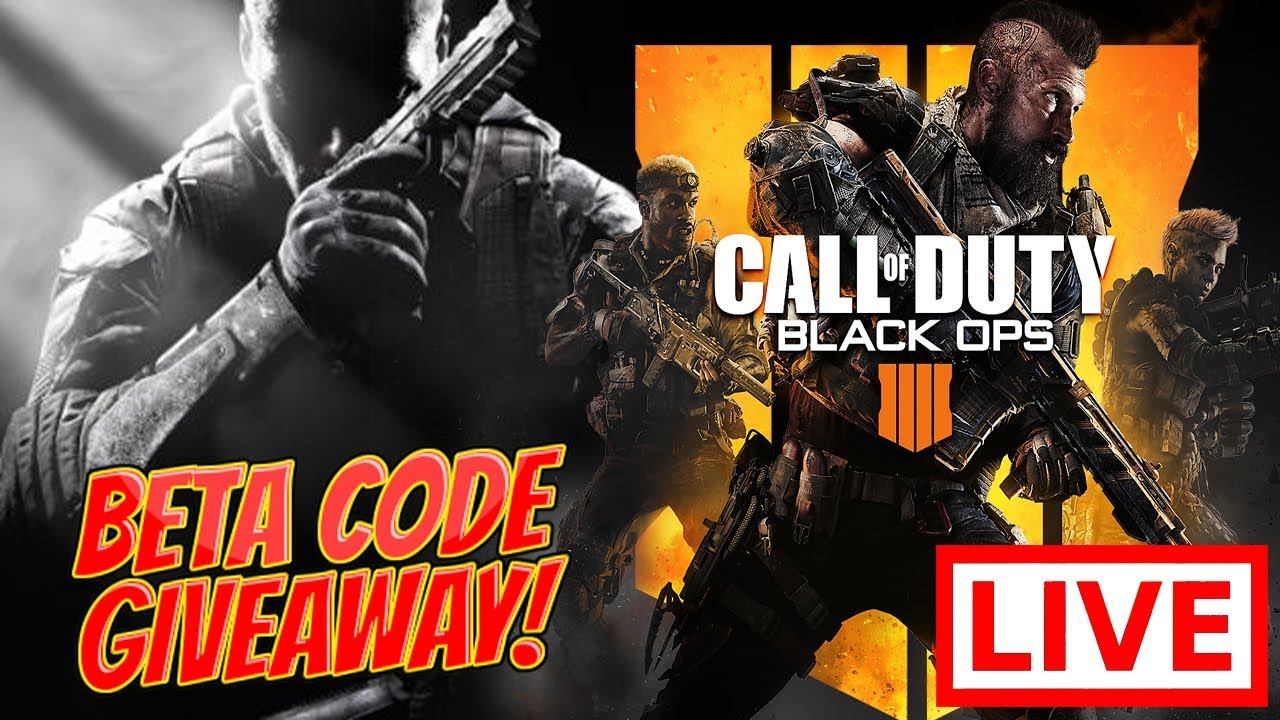 BLACK OPS 4 BETA CODE GIVEAWAY! *Live* - YouTube