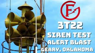 Federal Sign & Signal 3T22 Siren Test | Noon Blast | Geary, OK