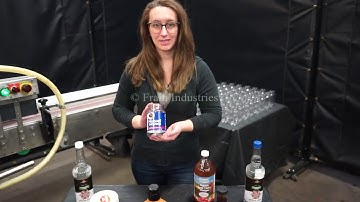 Krones, Model Rotina, automatic, inline, hot glue spot or wrap labeler.