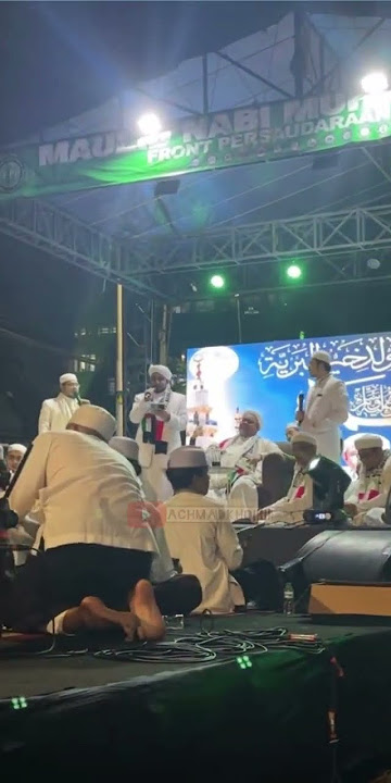 Qosidah anti korupsi dibawakan Habib Hanif Alathos dihadapan Imam Besar Habib Rizieq Syihab