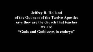 Gods And Goddesses In Embryo - Mormonism Examined