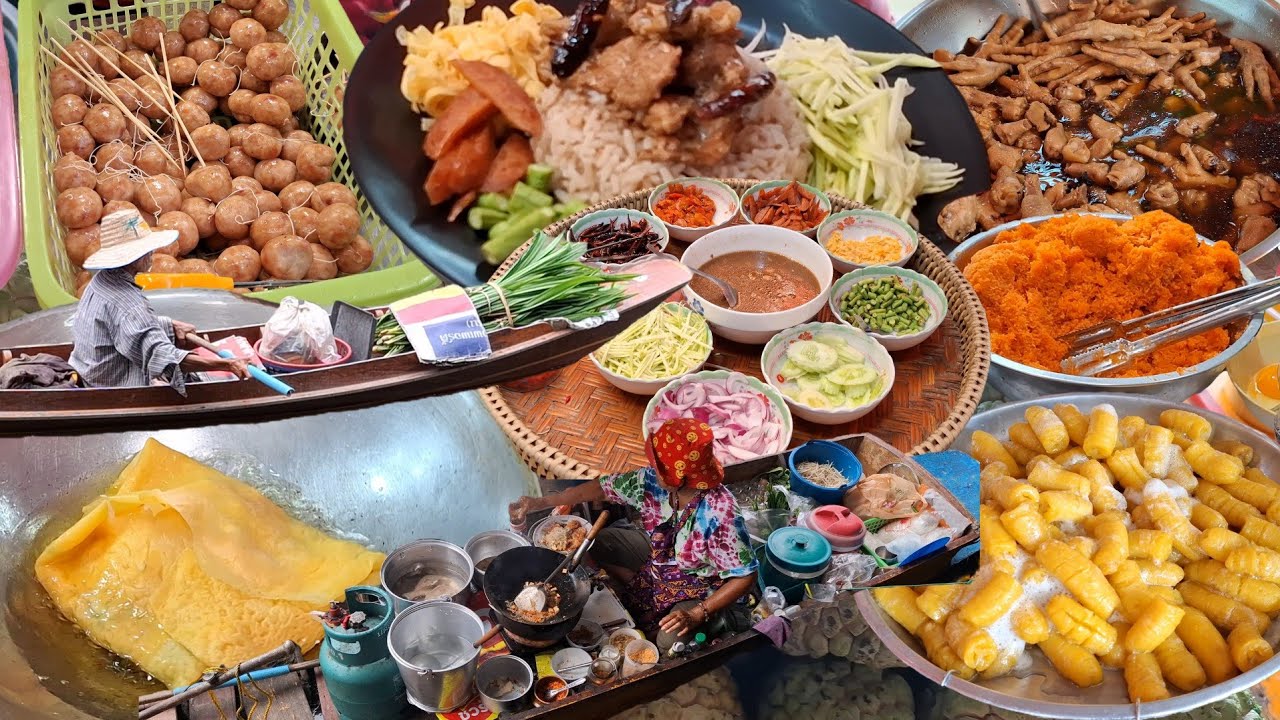 ตลาดน้ำที่มีเสน่ห์ของความเป็นท้องถิ่นสูงตลาดน้ำวัดตะเคียน อ.บางกรวย จ.นนทบุรี