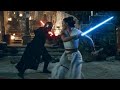 Rey vs kylo on kijimi  star wars the rise of skywalker