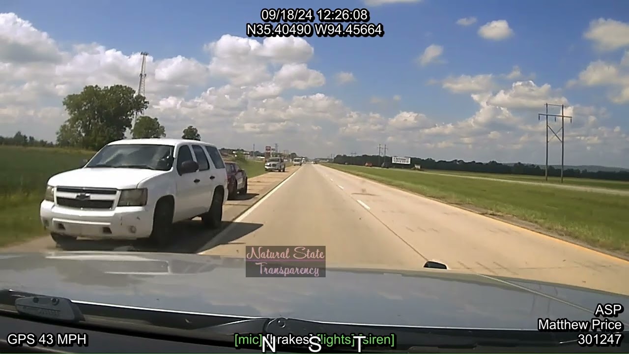 Pursuit/into Arkansas River Fort Smith/Oklahoma Arkansas State Police Troop H Traffic Series Ep.1193