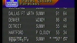 09/30/1993 Weather Star 4000 Local Forecast 3:37 pm