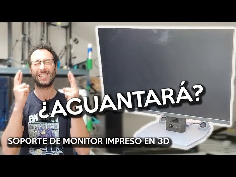 Soporte de monitor IMPRESO en 3D con altavoces integrados