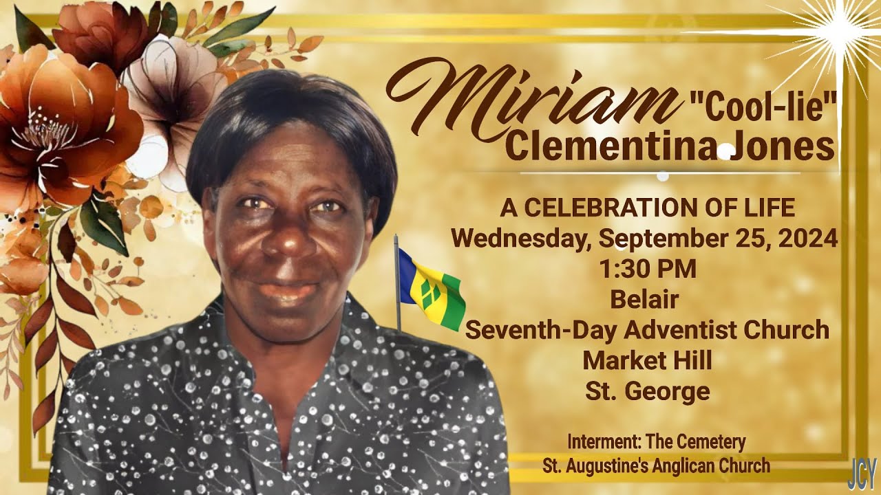 A Service of Celebration for the Life of Miriam Jones - YouTube