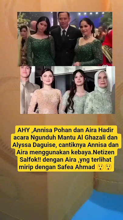 AHY, Annisa Pohan dan Aira, Hadir di ngunduh mantu Al dan Alyssa #trending #shorts#ahy #annisapohan