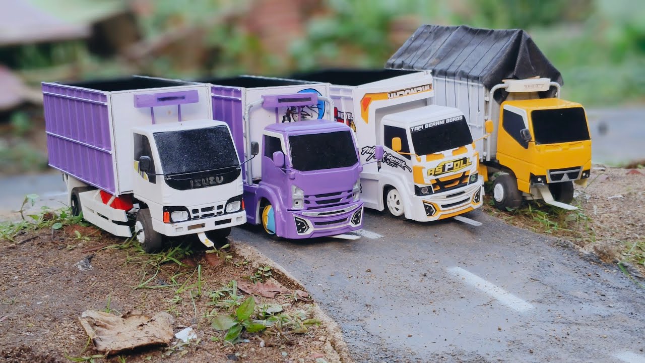 WOW!!! DISINI BANYAK MOBIL MOBILAN TRUK OLENG YANG SEDANG BERAKSI