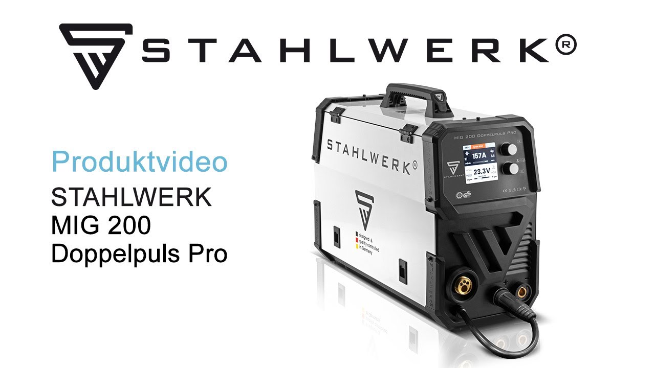 STAHLWERK MIG MAG 200 Doppelpuls Pro vollsynergisches Schweißgerät mit,  999,99 €