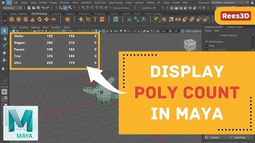 How to Display Poly Count in Maya 2023 | Rees3D.com