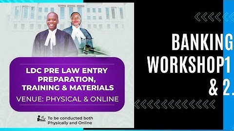 BANKING WORKSHOP 1&2. 