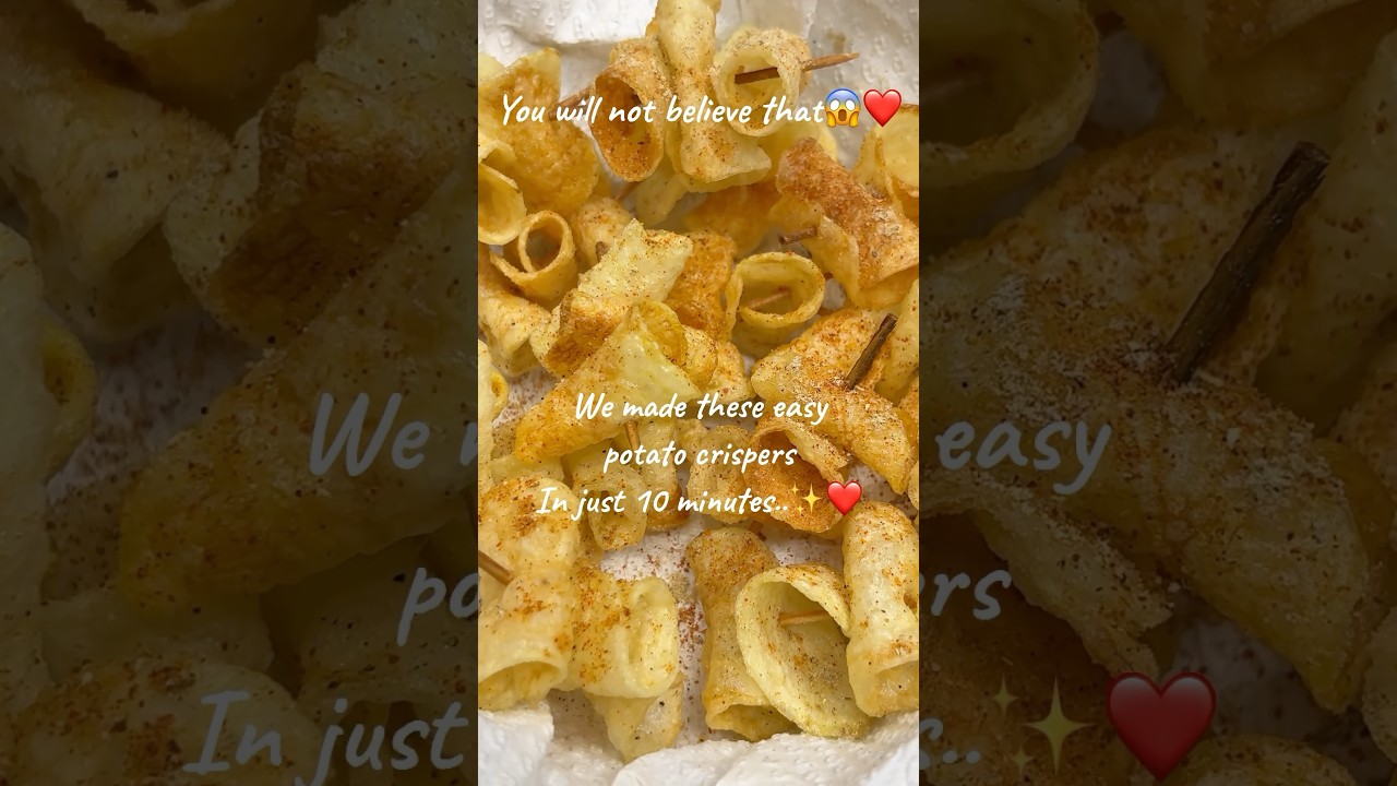 Potato crispers….❤️🤤 