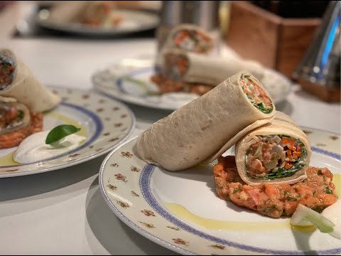 tartare-saumon-label-rouge-et-wrap-estival-aux-légumes-croquant