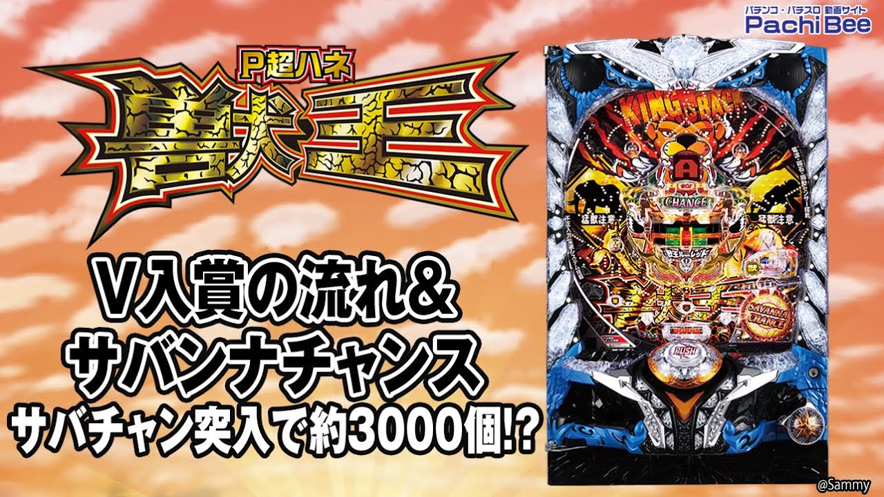 V入賞の流れ&サバンナチャンス(サバチャン突入で約3000個!?) - YouTube
