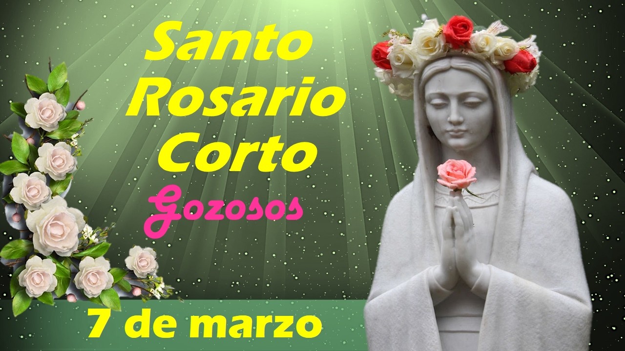 Сегодняшнее короткое чтение Святого Розария, суббота, 7 марта 🌹 Радостные Тайны 🌹