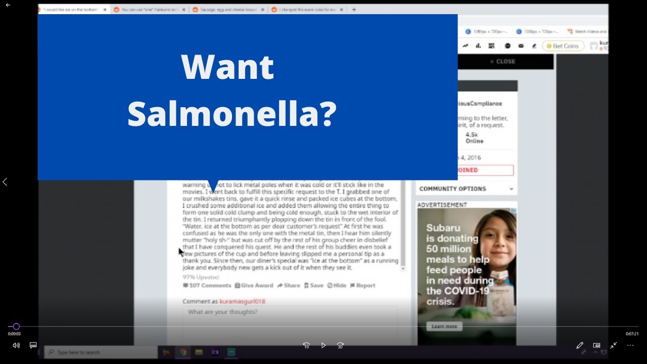Reddit Stories Want Salmonella? part 3 YouTube