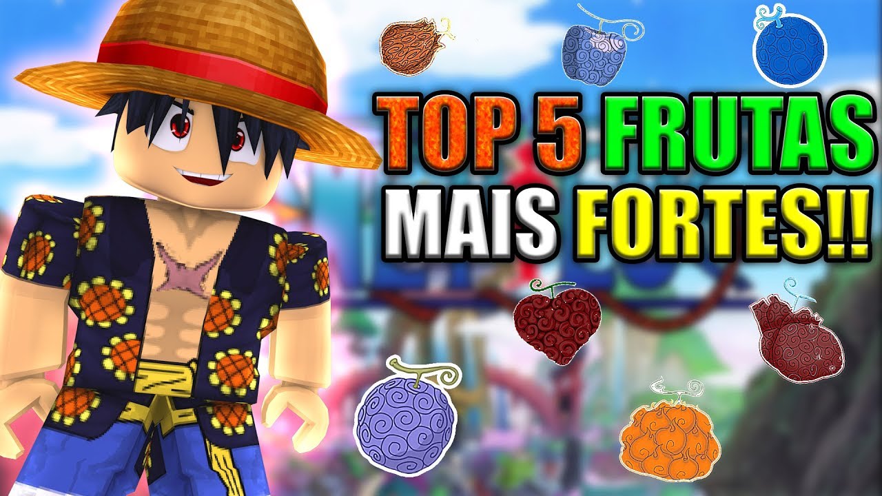 TOP 5 FRUTAS ATUAIS MAIS FORTES DO BLOX FRUITS 