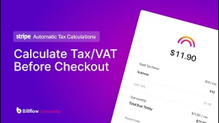 How to show VAT/taxes due at checkout with Stripe Tax