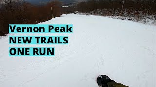 New Trails on Vernon Peak | Mountain Creek One Run 1-14-2021
