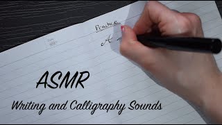 ASMR Calligraphy Practice Writing Sounds | No Talking